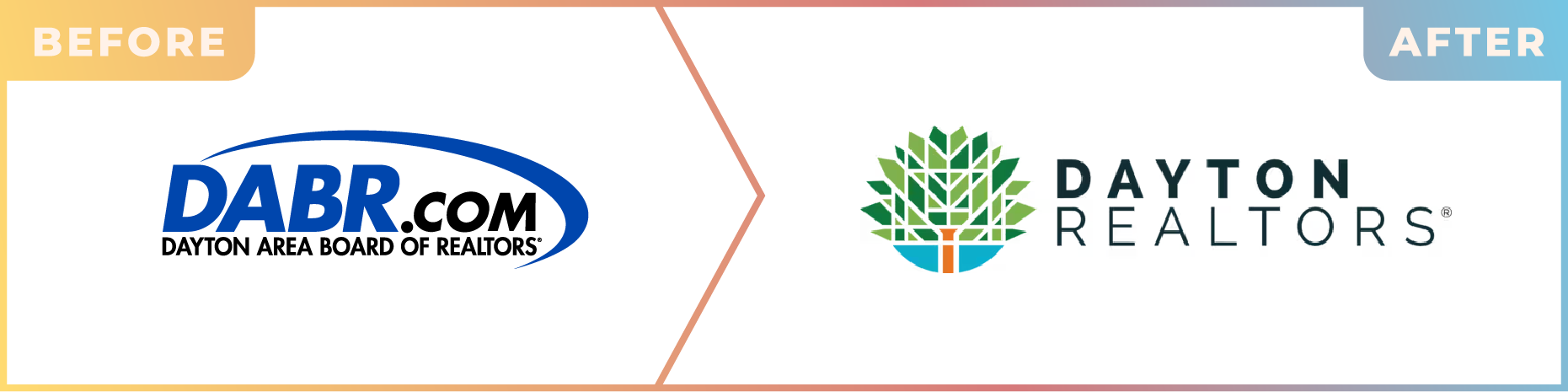 DABR before and after logos