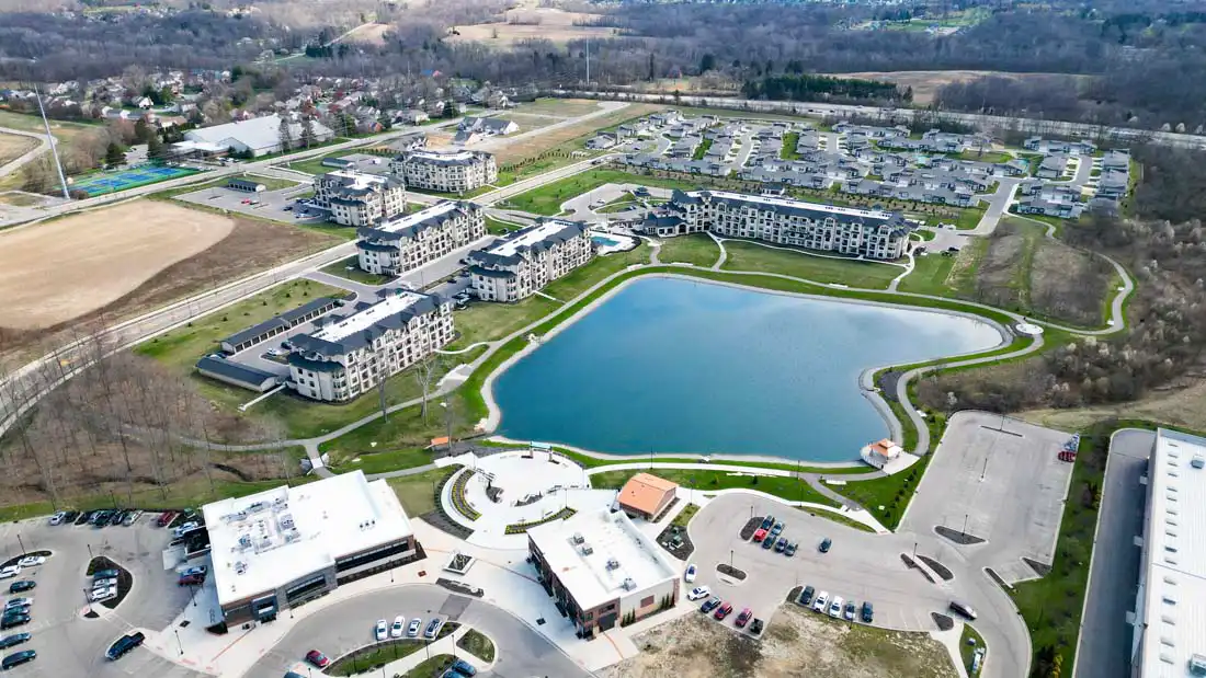 Oberer Homes drone photo