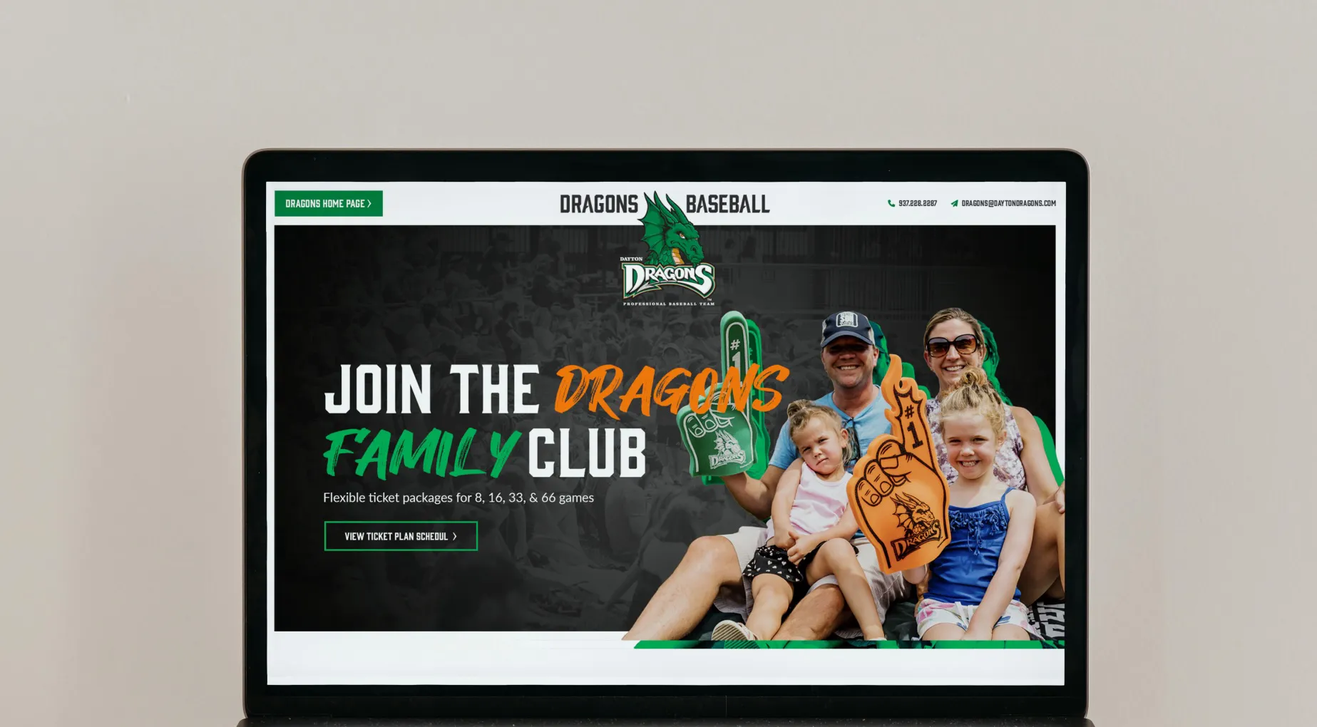 Dayton Dragons website