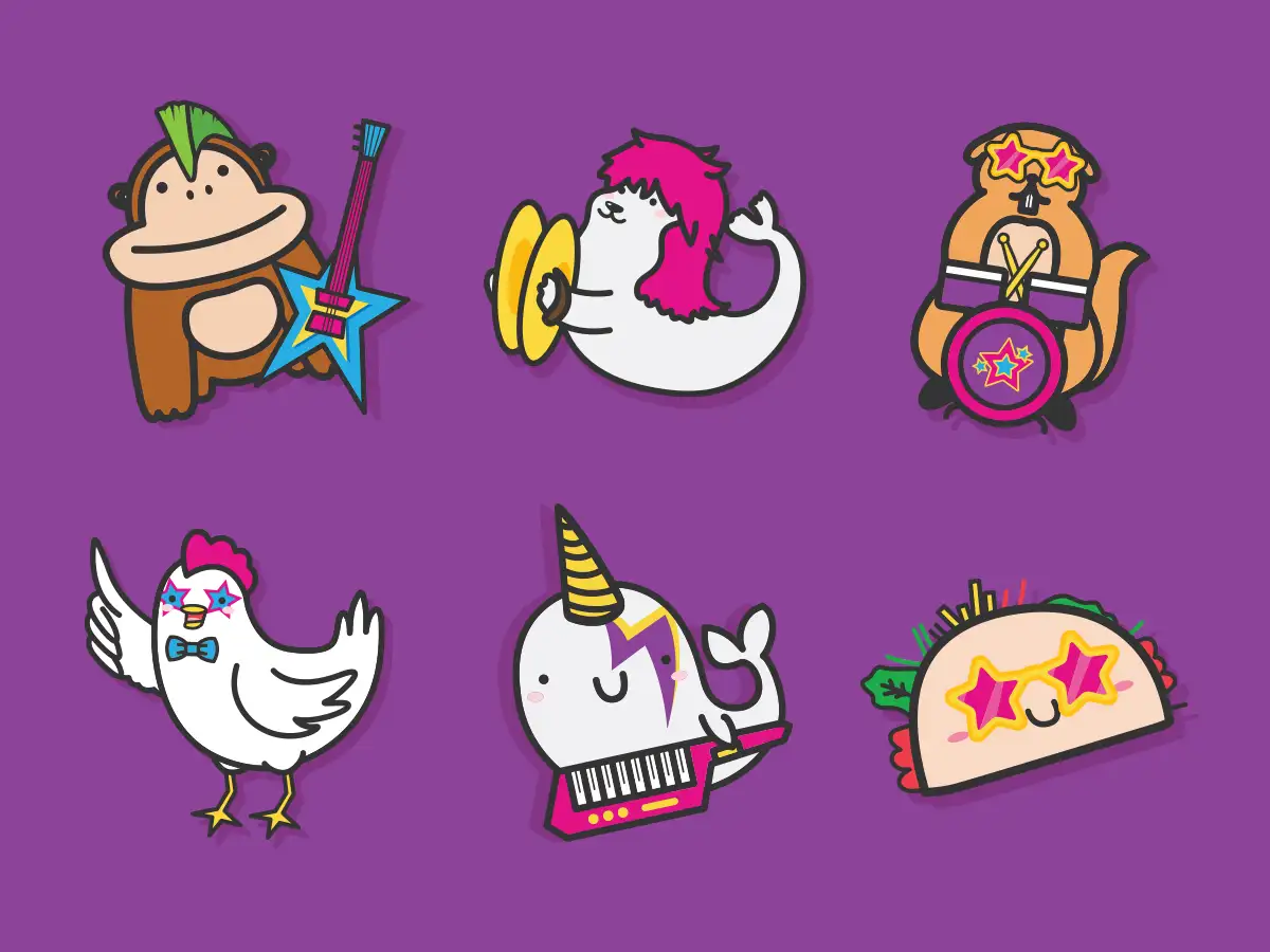 Taco Cat Goat Cheese Pizza music characters