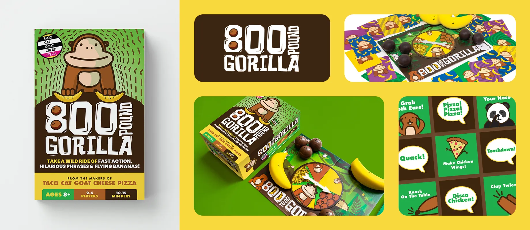 800 pound gorilla board game and packaging designs
