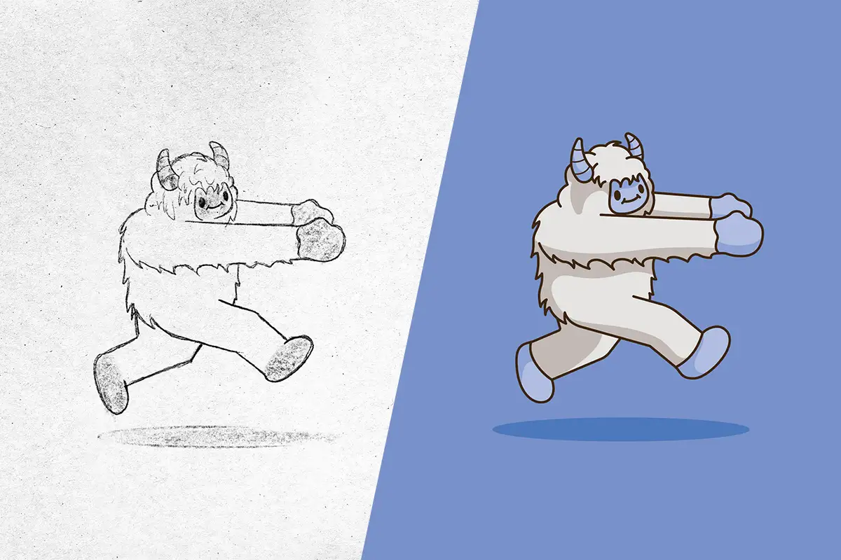 Dolphin Hat Games Yetti illustration character