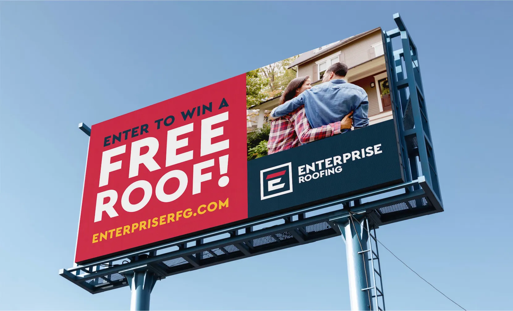 Enterprise Roofing billboard design
