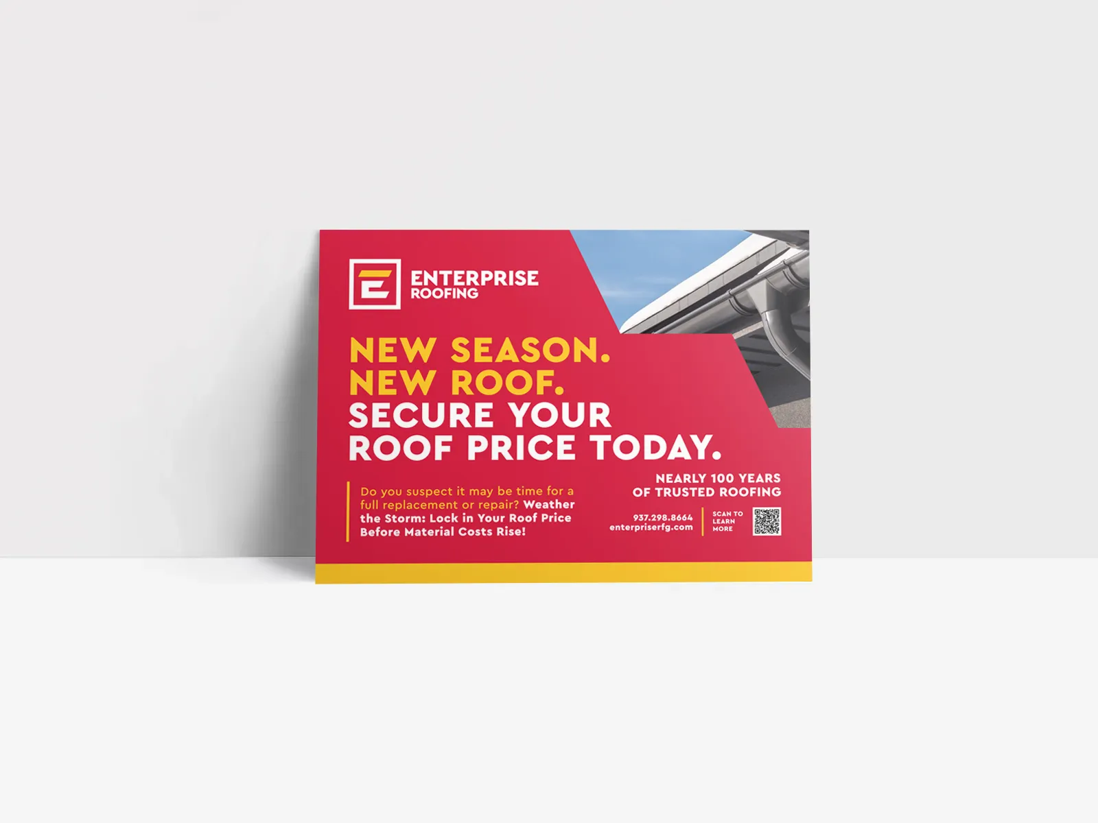 Enterprise Roofing business card design