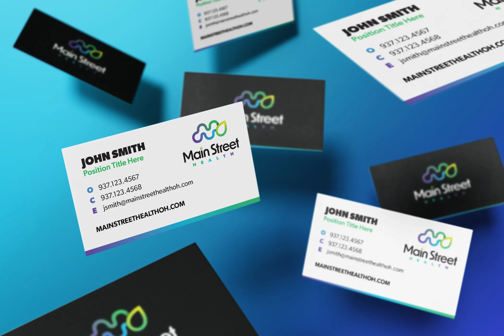 main street health business cards