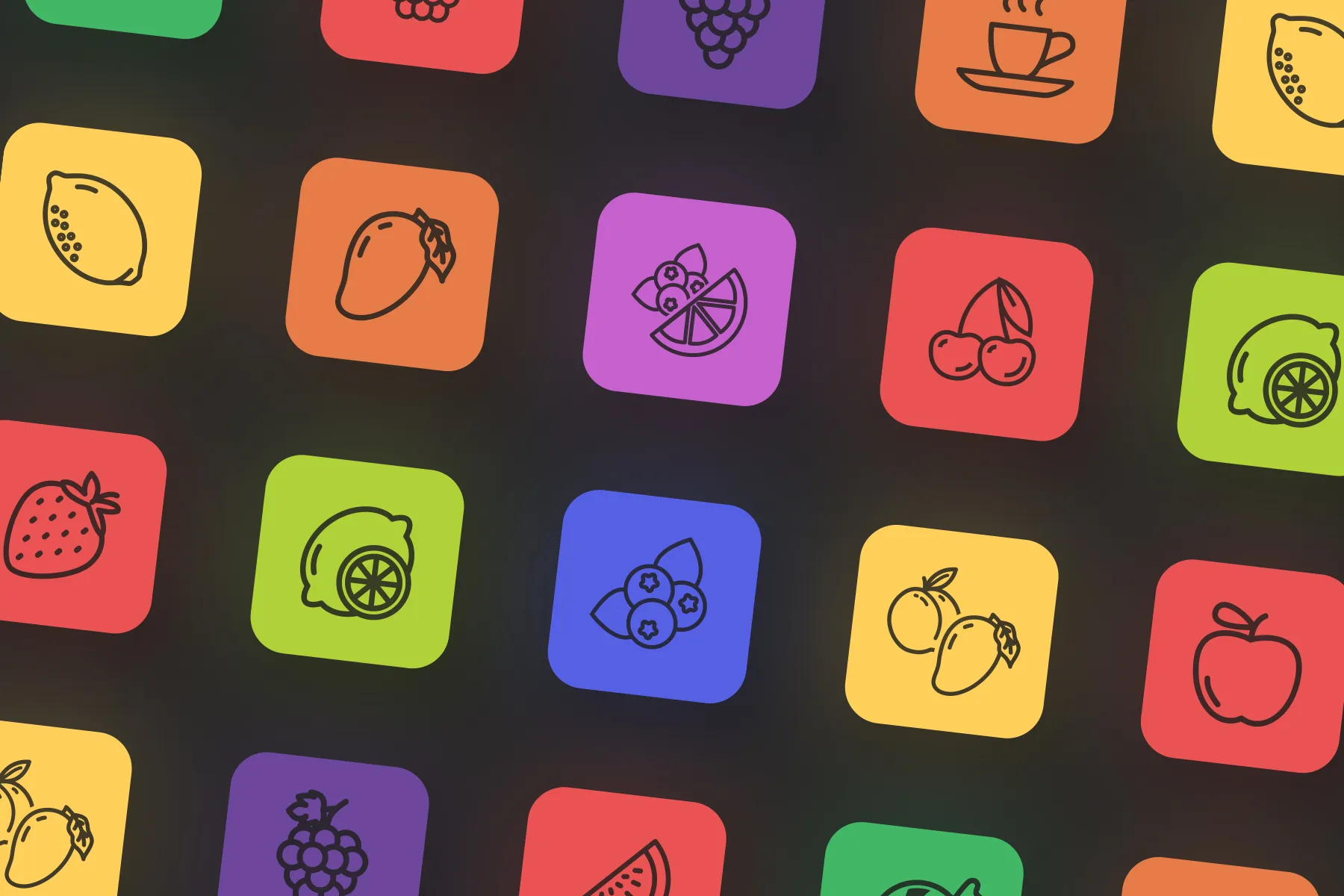 main street health icons