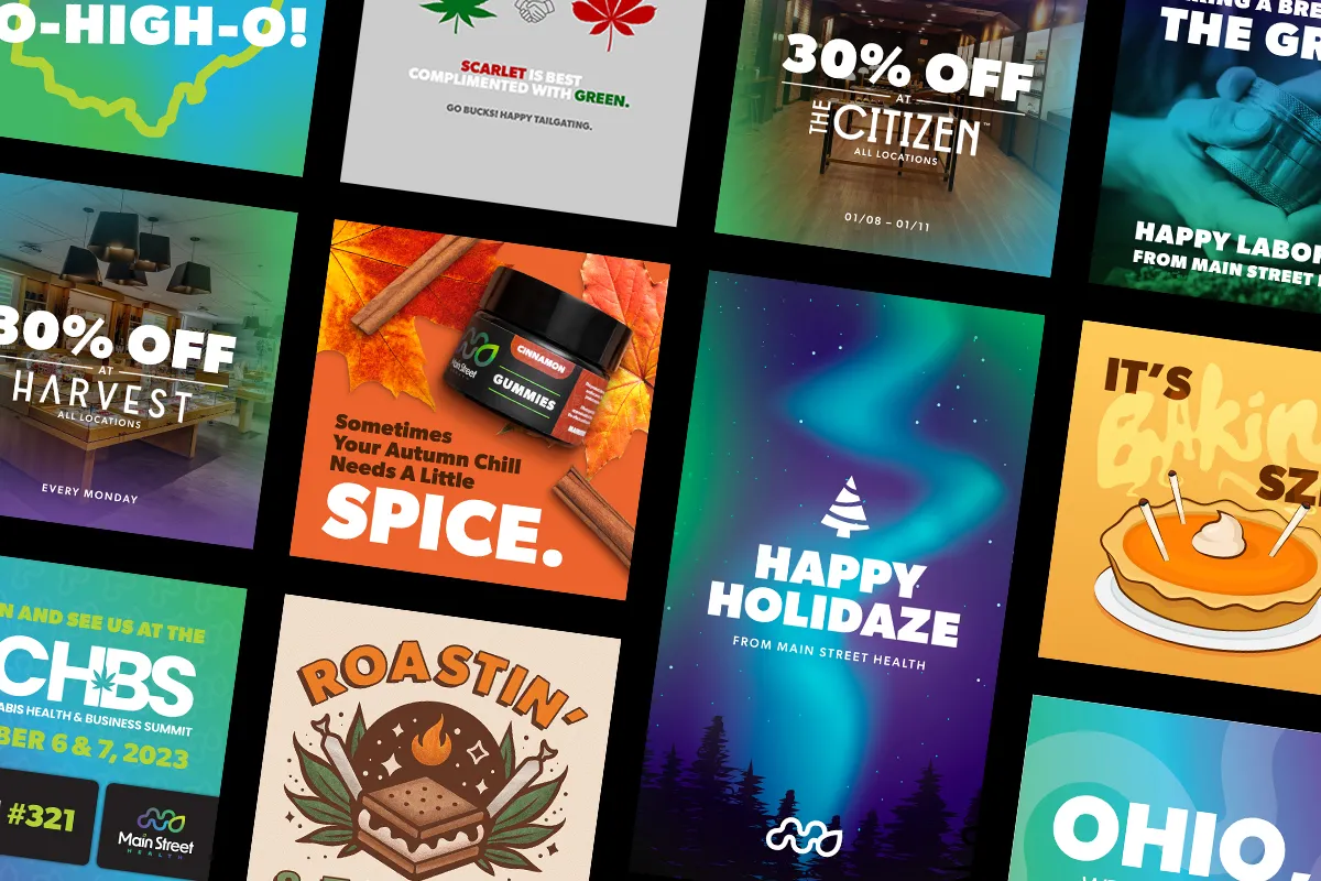 main street health social media graphics