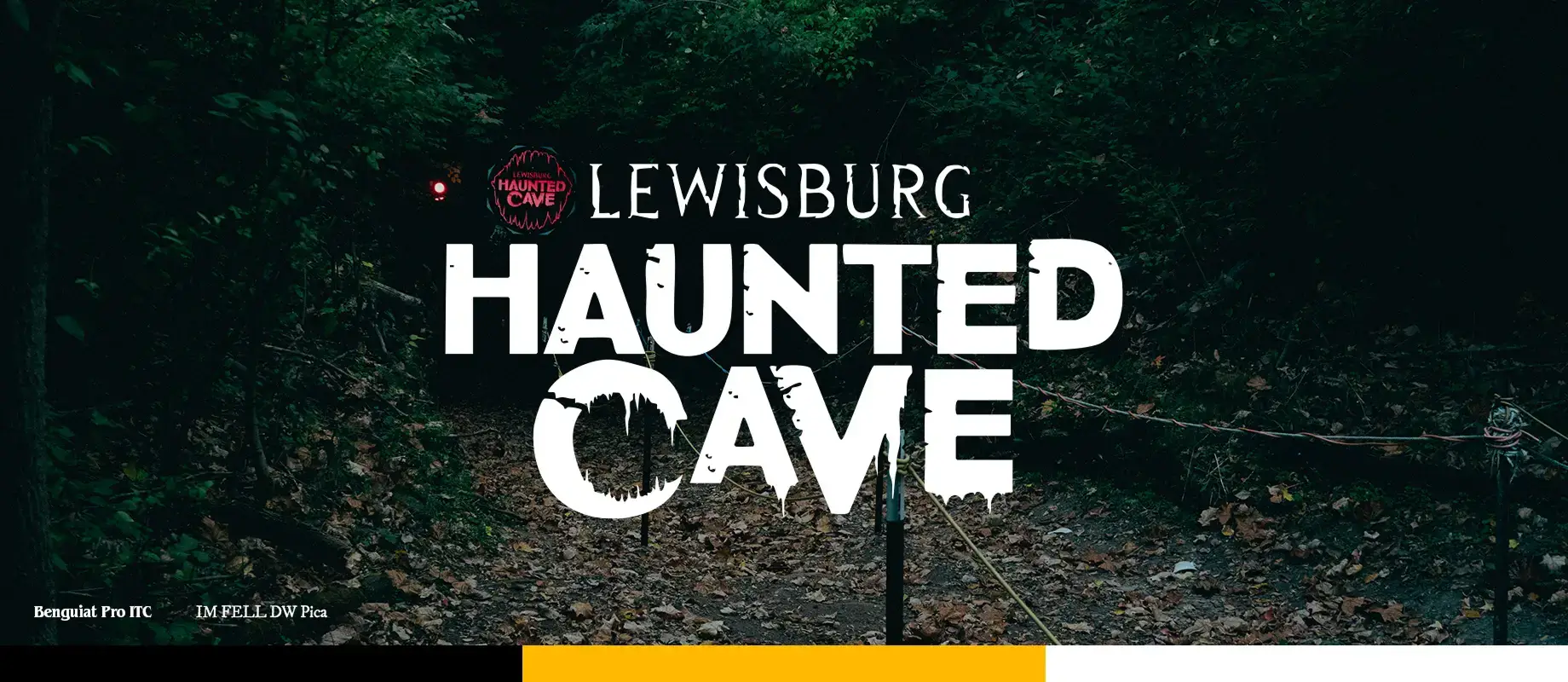 Lewisburg Haunted Cave branding guide