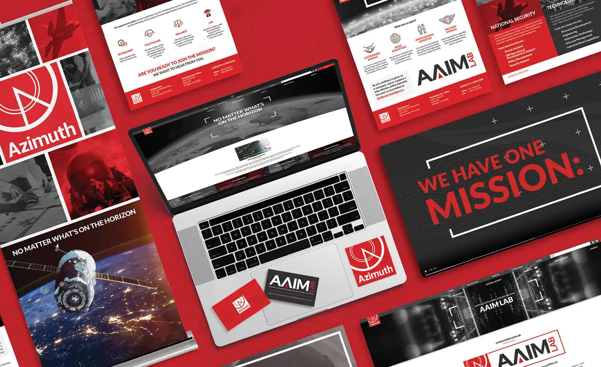 Azimuth Corporation branding designs