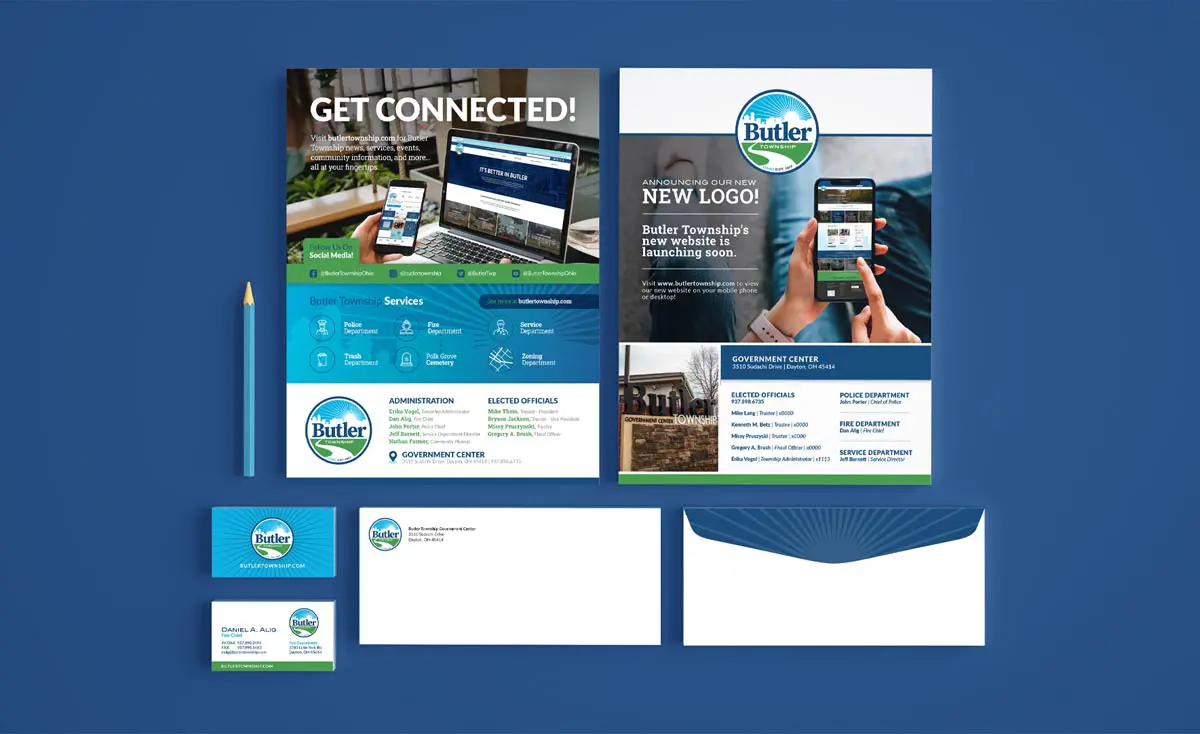 Butler township branding designs