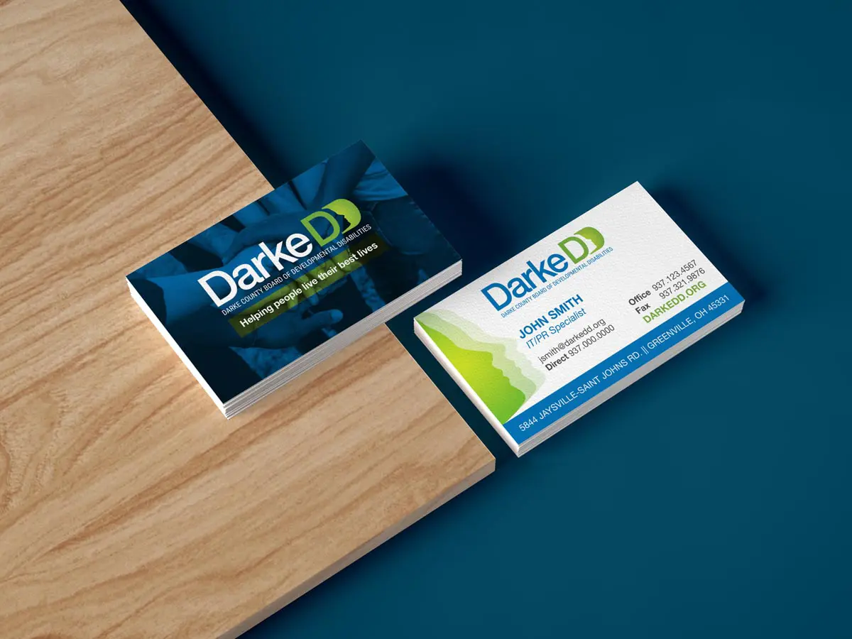 Dark DD business card designs