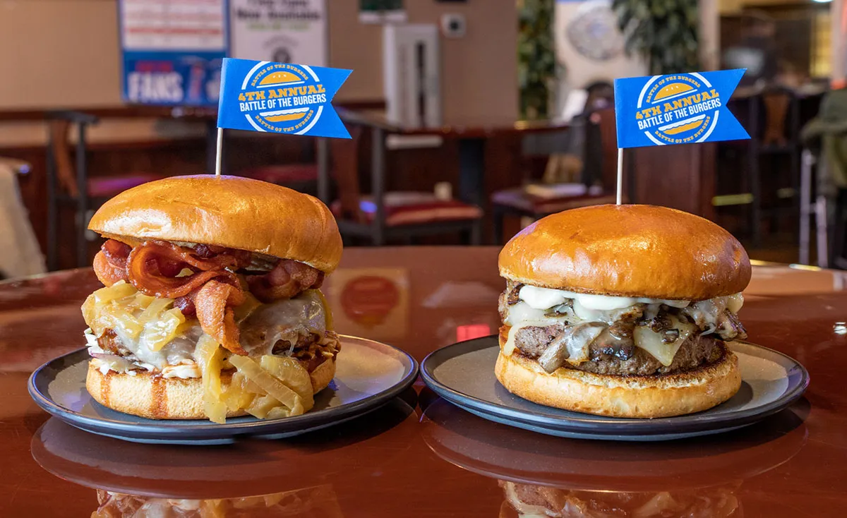 TJ Chumps burger toothpick design