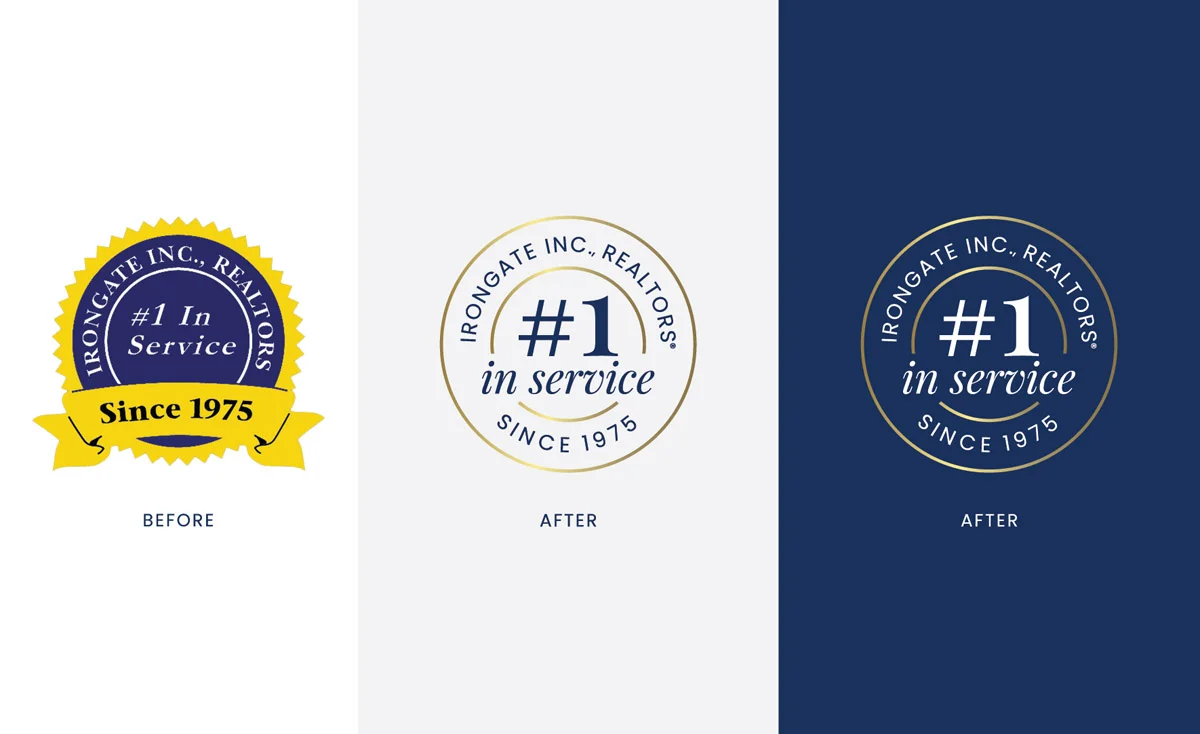 Irongate Realtors badge design