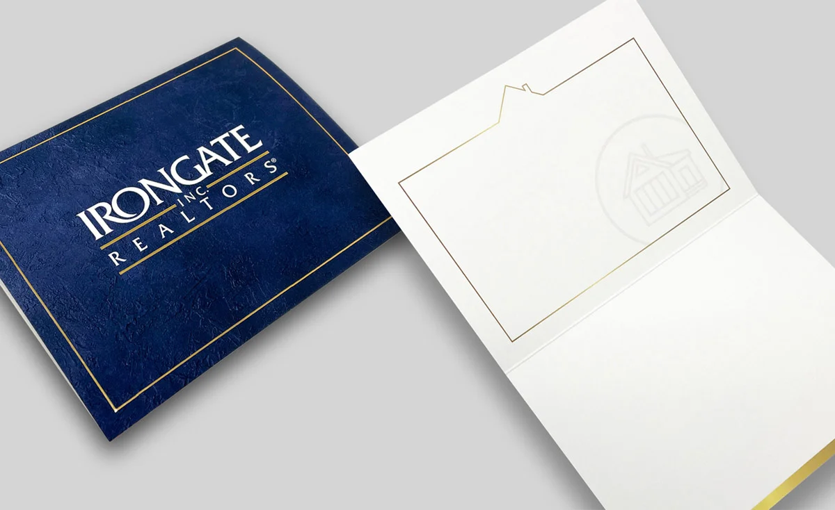 Irongate Realtors thank you card design