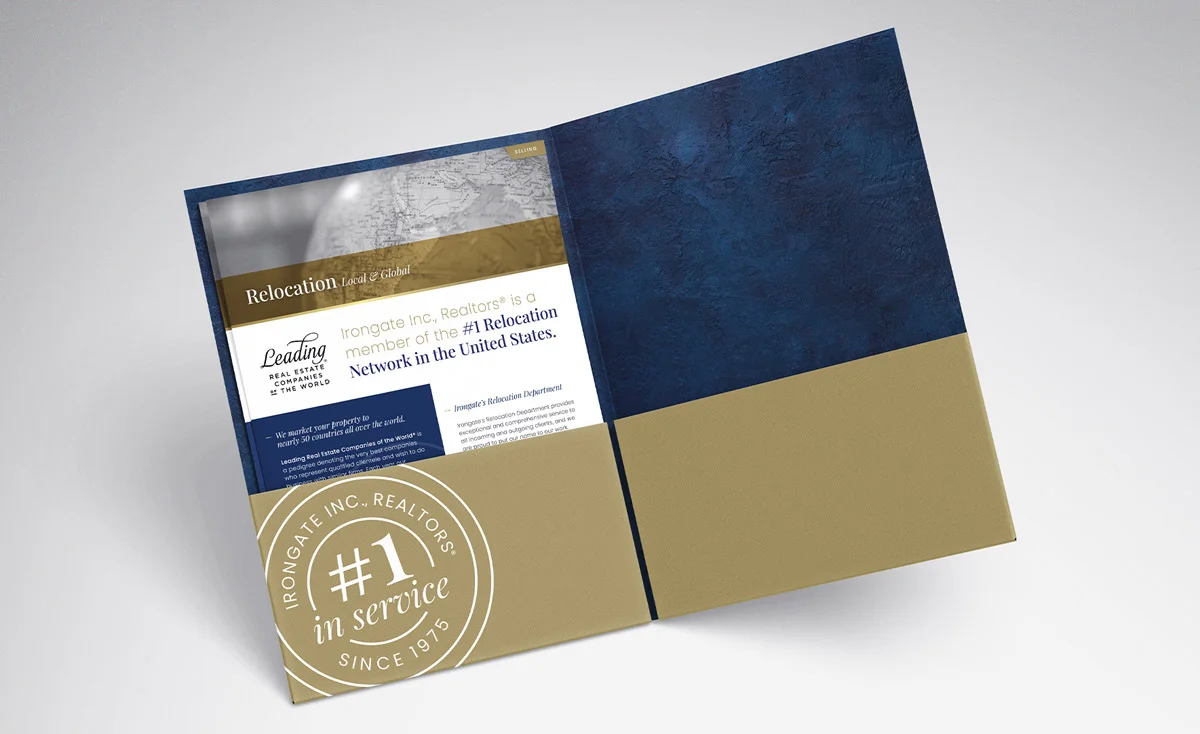 Irongate Realtors folder design
