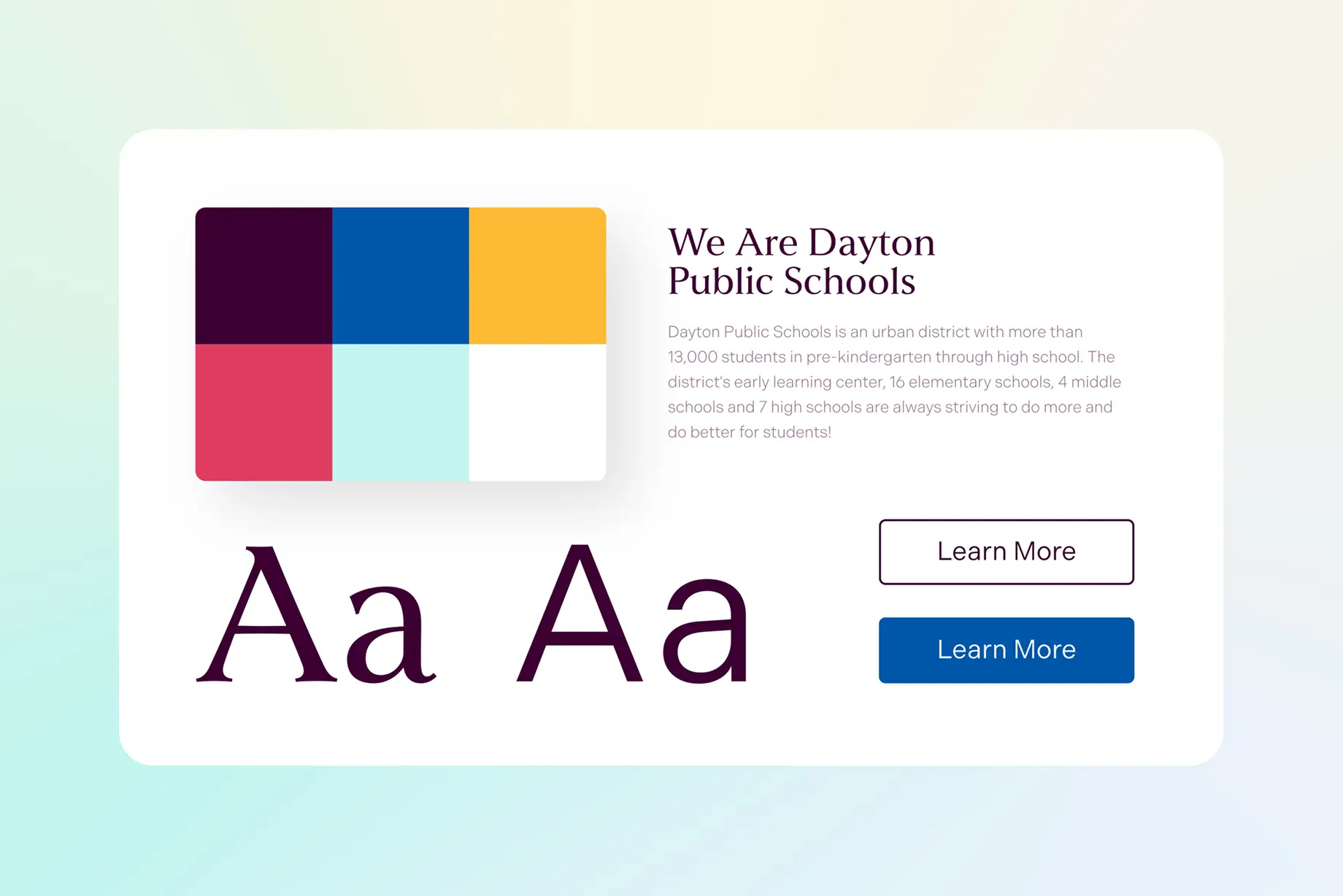 Dayton Public Schools branding