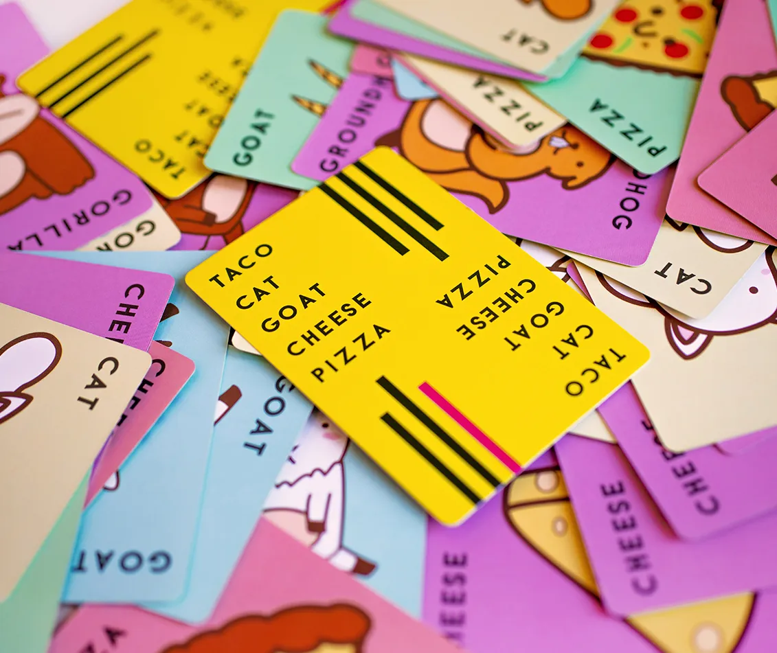 Taco Cat Goat Cheese Pizza card game