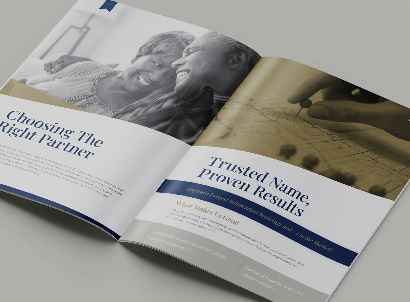 Irongate Realtors sales catalog designs