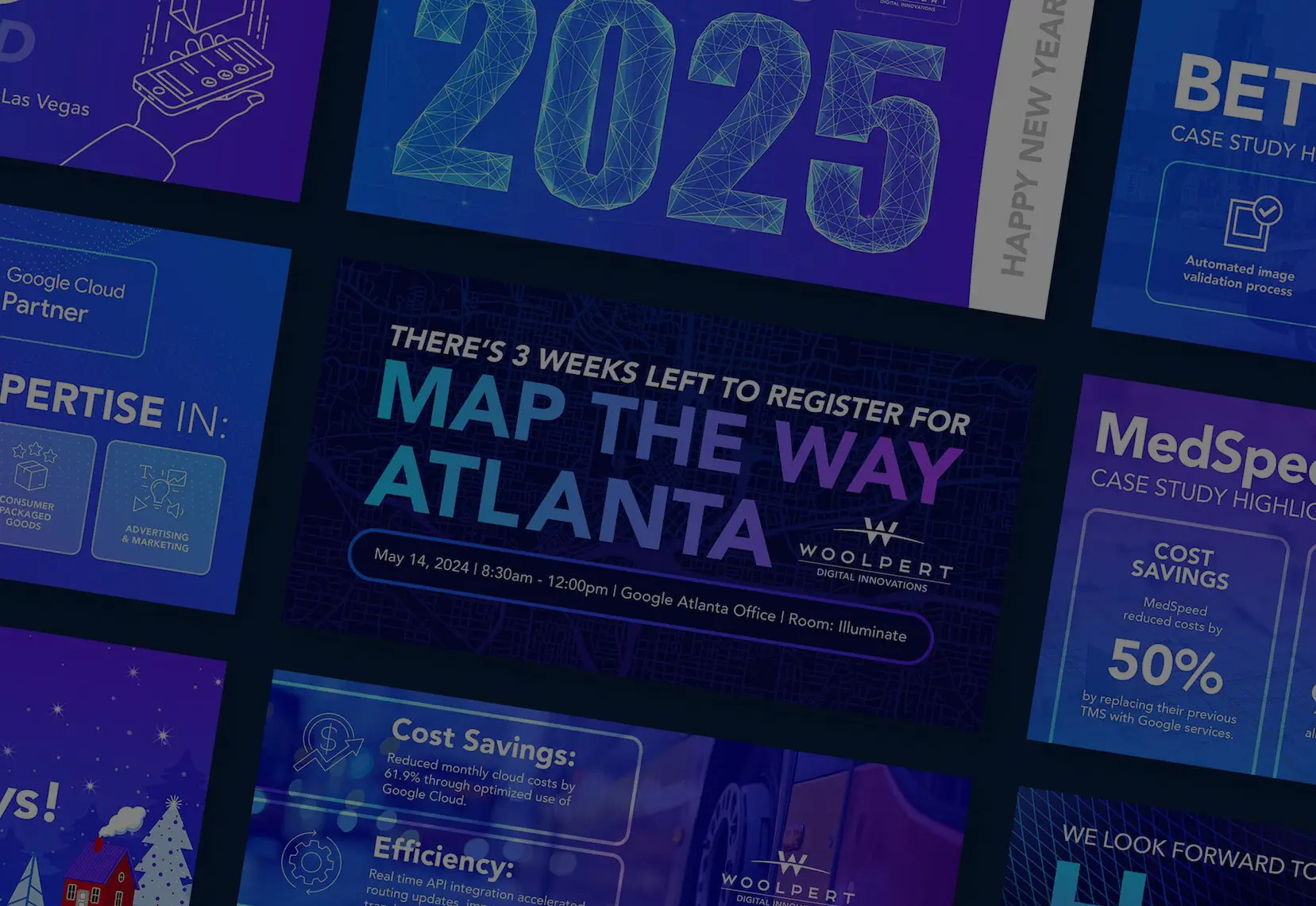 Woolpert Digital Innovation social marketing graphics