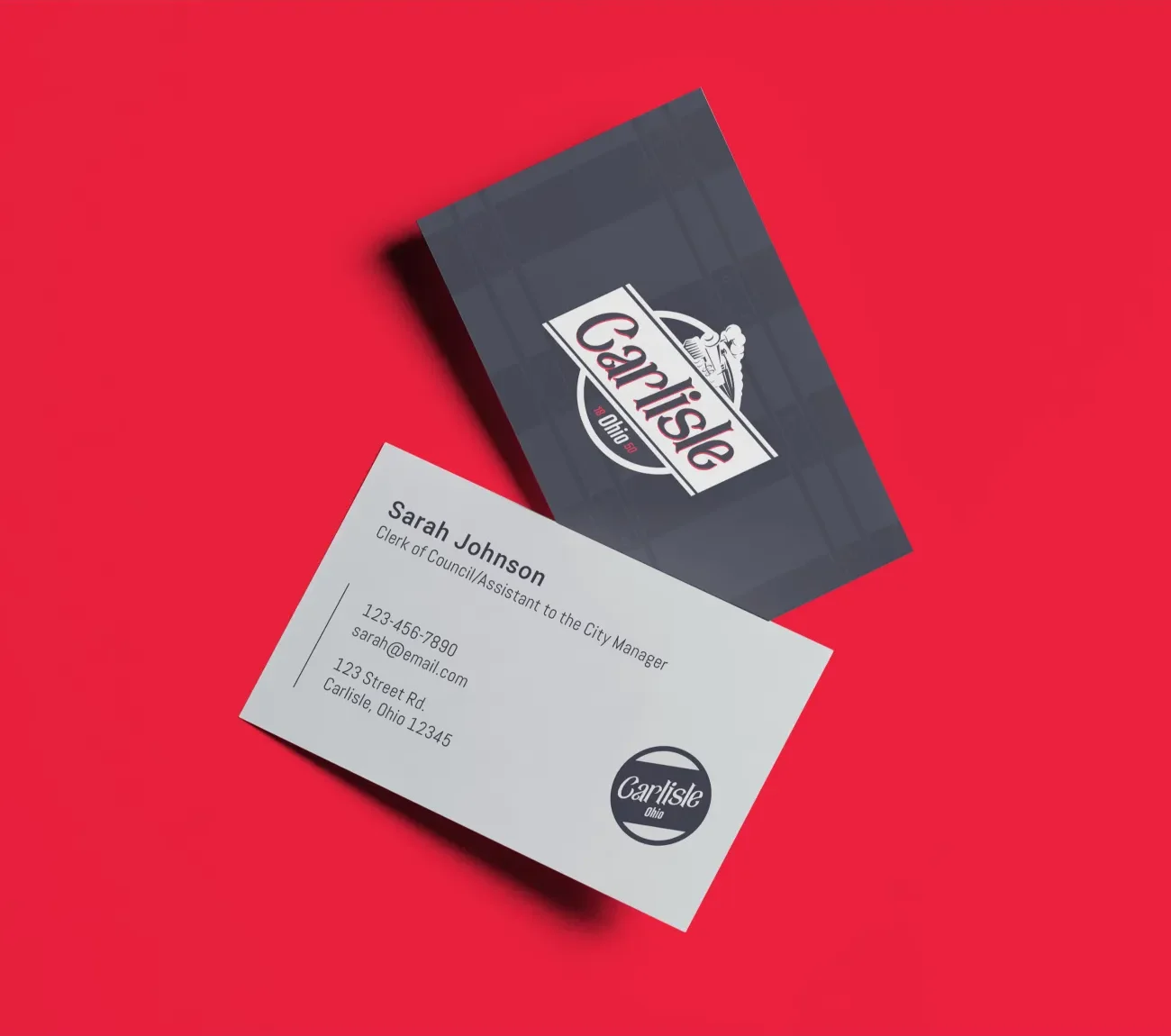 City of Carlisle business card designs