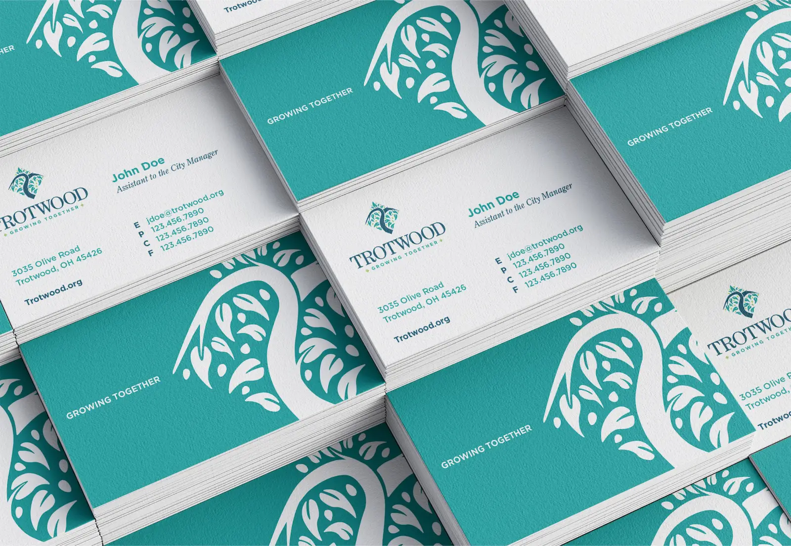 City of Trotwood business card designs