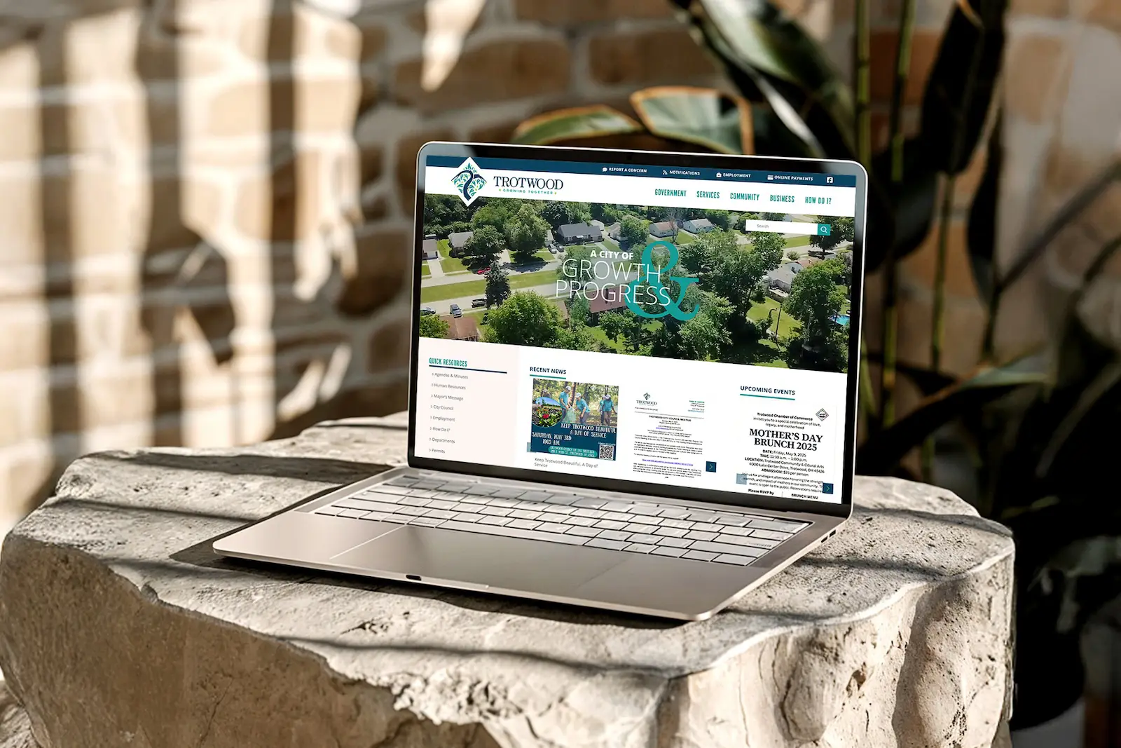 City of Trotwood website design