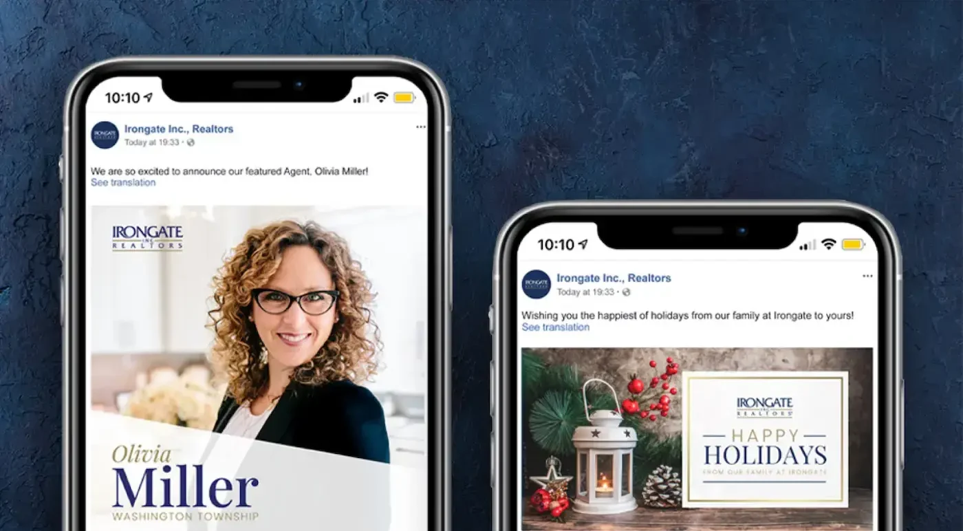 Irongate Inc. Realtors social media ads