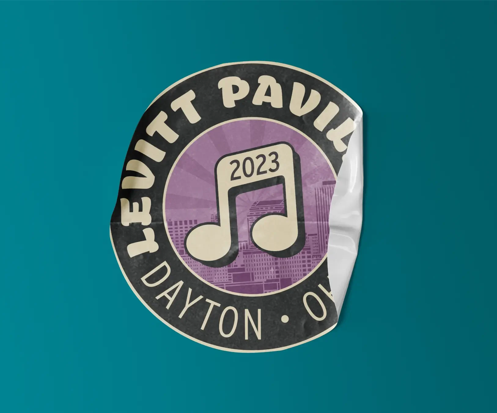 Levitt Pavilion Dayton sticker design