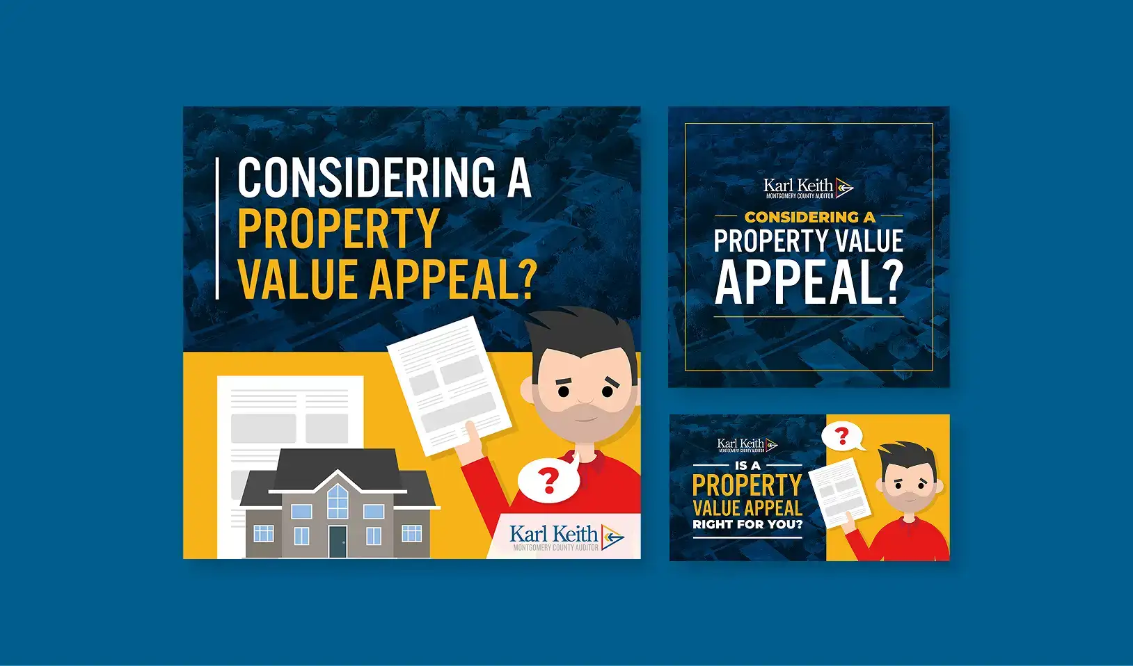 Karl Keith Montgomery County Auditor digital ad designs