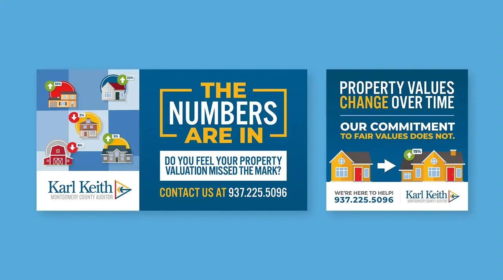 Karl Keith Montgomery County Auditor social graphic designs