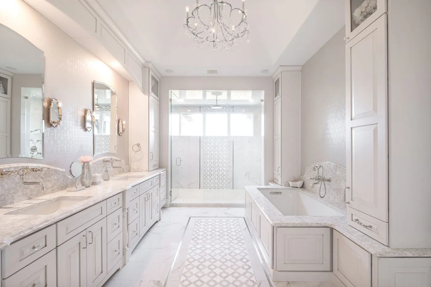 large marble bathroom