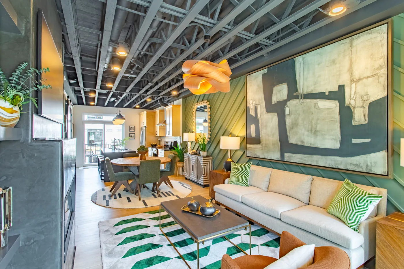 Townhome living area