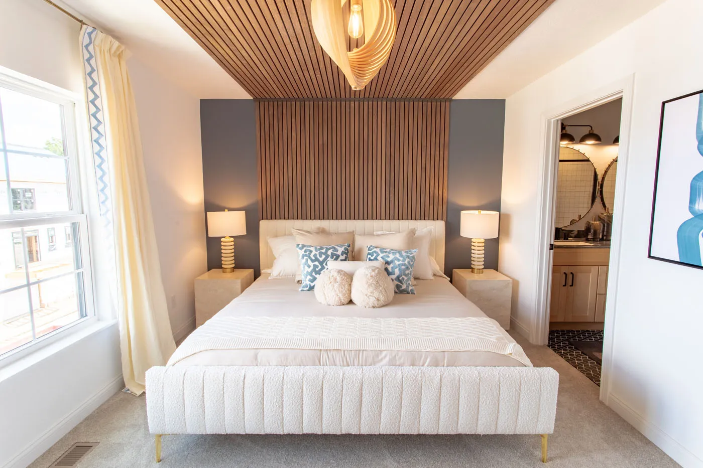 bedroom of a townhome