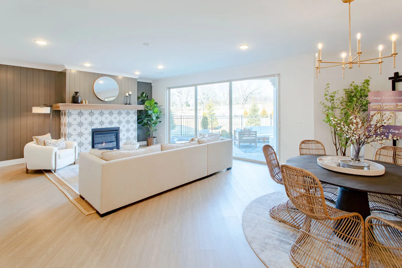 Interior view of a home living area