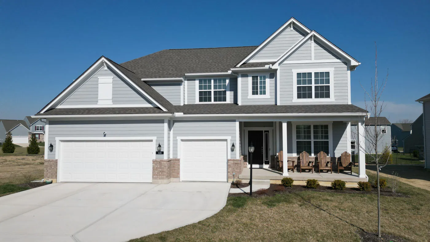 Exterior view of a large home