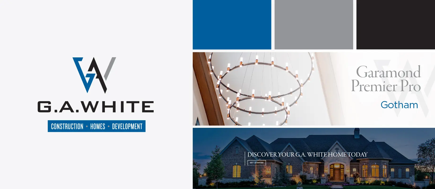 G.A. White branding guide design