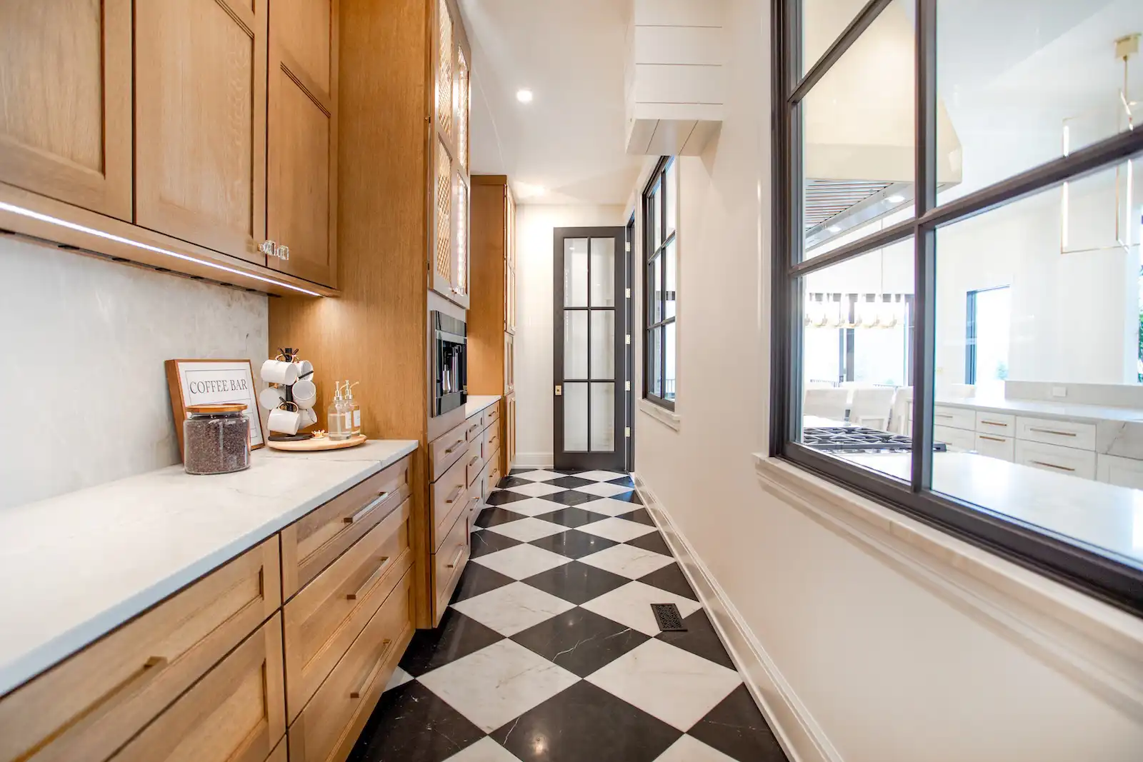 G.A. White custom built home kitchen area