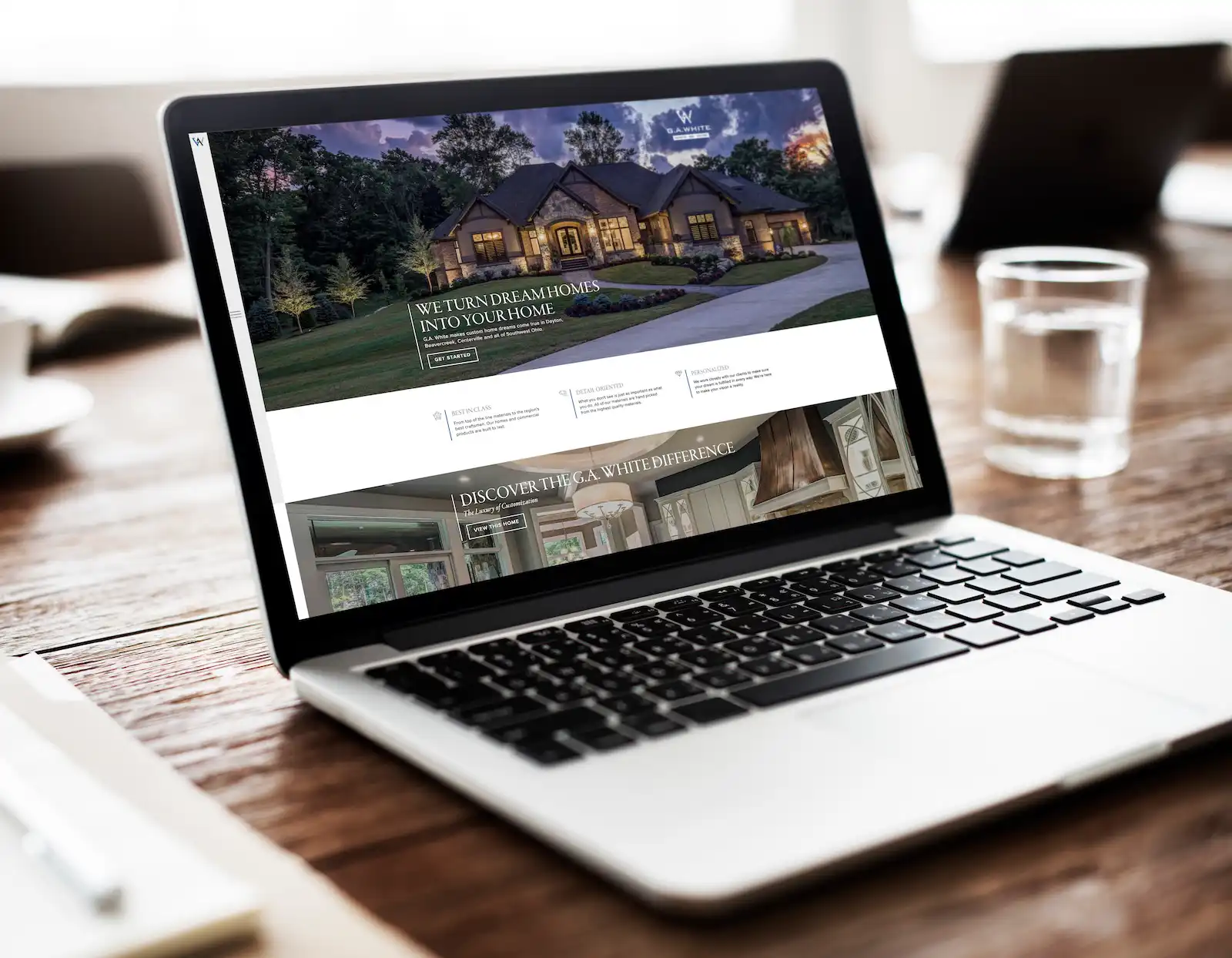 G.A. White responsive website