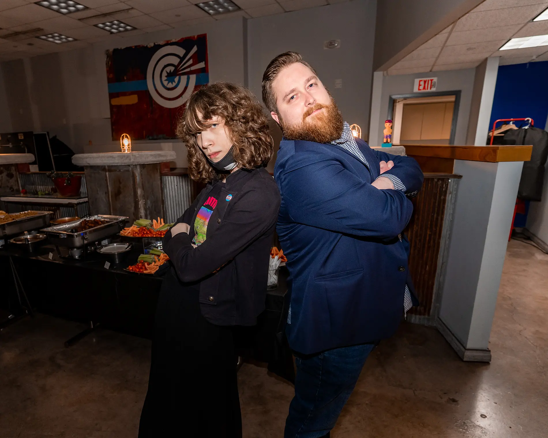 Catapult Creative 10 year anniversary party Sam and Ryan